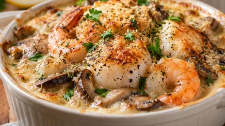 Cassolette de Saint-Jacques aux crevettes et aux champignons : une recette généreuse pour les premiers jours frais