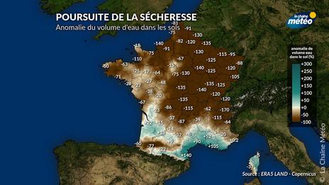 Temps sec durable au nord ces prochains jours, la sécheresse reste d'actualité