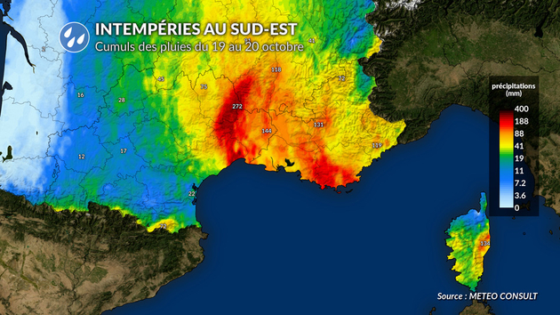 Intempéries au sud-est Actualités France