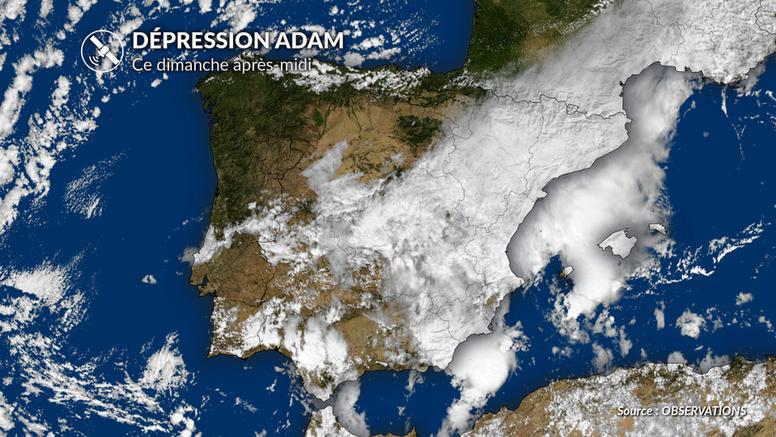 Dépression Adam en Espagne : des pluies torrentielles et des inondations, quelles conséquences pour la France ?