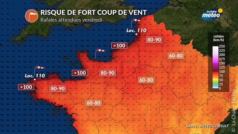 Risque de tempête vendredi prochain : quelles sont les régions les plus menacées ?
