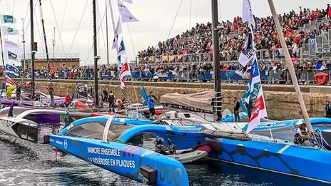 Route du Rhum 2026 : suivez en direct l’arrivée des bateaux dans les écluses de Saint-Malo