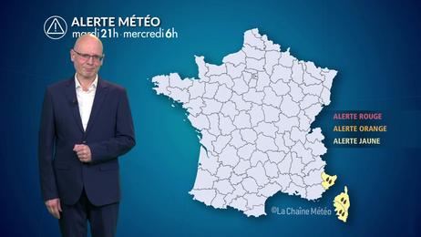 Episode orageux intense au sud-est : la Corse en alerte rouge