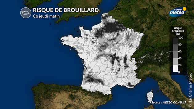 Les brouillards pourraient être nombreux ce jeudi matin, surtout au nord de la Loire Actualités France