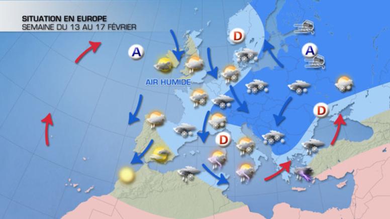 Cette semaine : redoux généralisé, neige à l'est