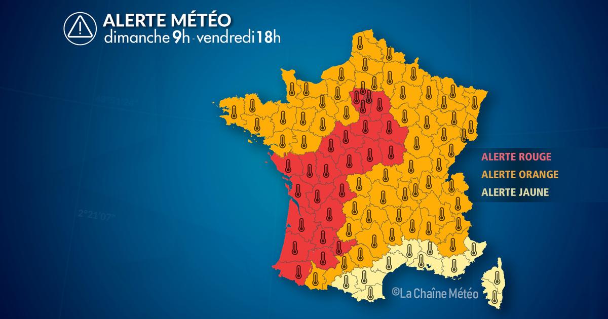 Alerte Météo : Alerte canicule historique, jusqu'à 44°C