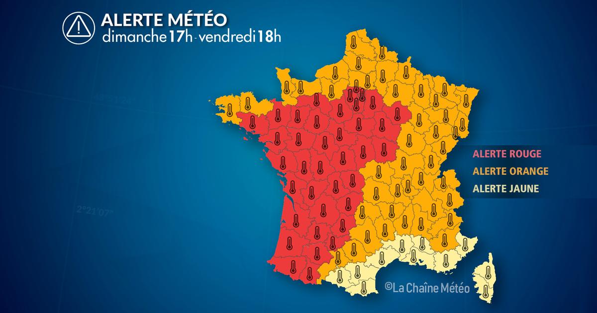 Alerte Météo : Alerte canicule historique, jusqu'à 44°C