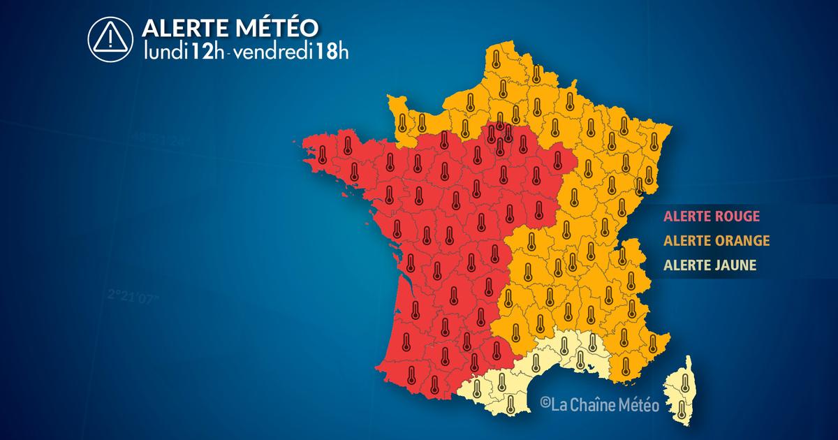Alerte Météo : Alerte canicule historique, jusqu'à 43°C