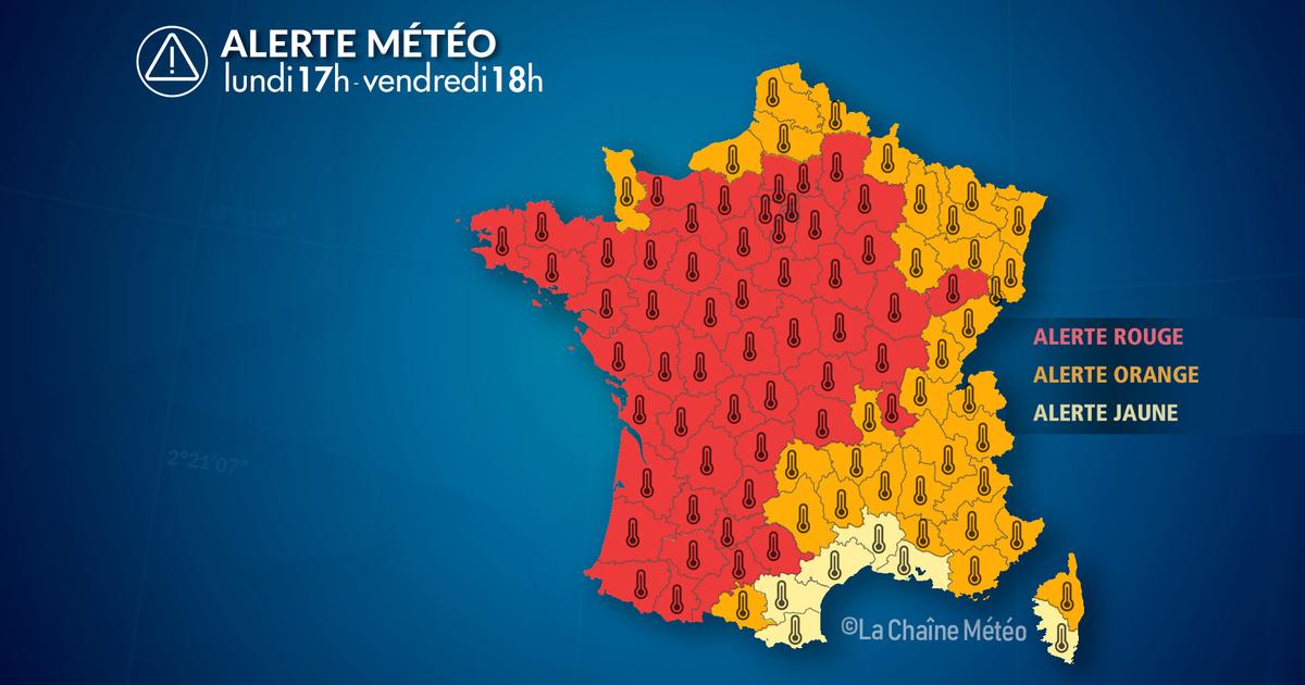 Alerte Météo : Alerte canicule historique, jusqu'à 43°C