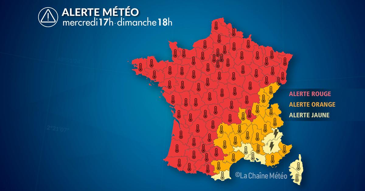 Alerte Météo : Alerte canicule historique, jusqu'à 44°C