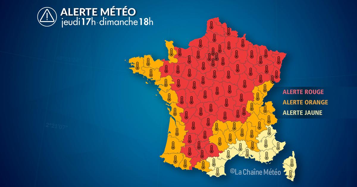 Alerte Météo : Alerte canicule et orages parfois forts