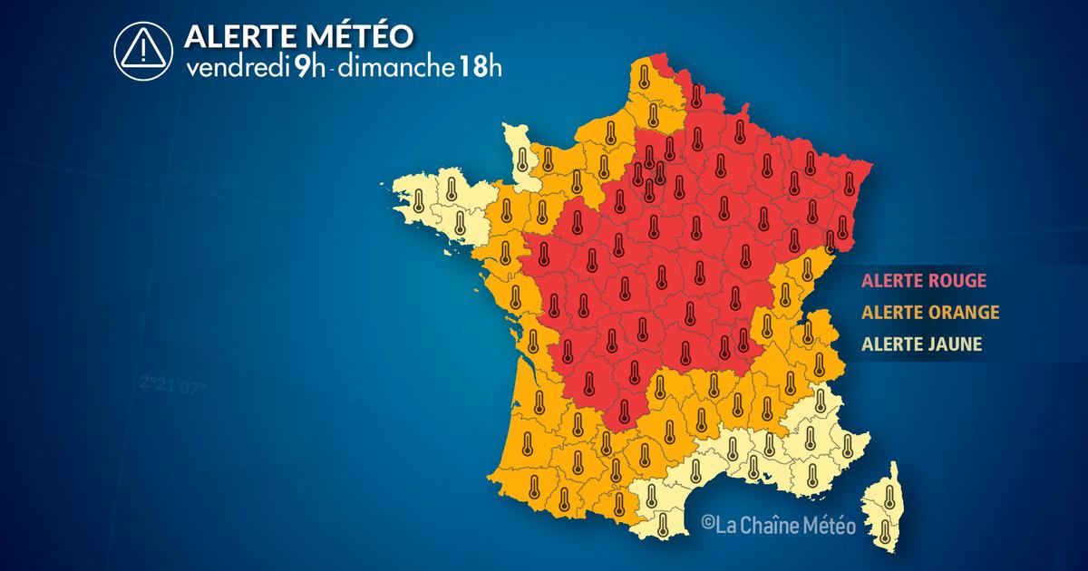 Alerte Météo : Alerte canicule et orages parfois forts