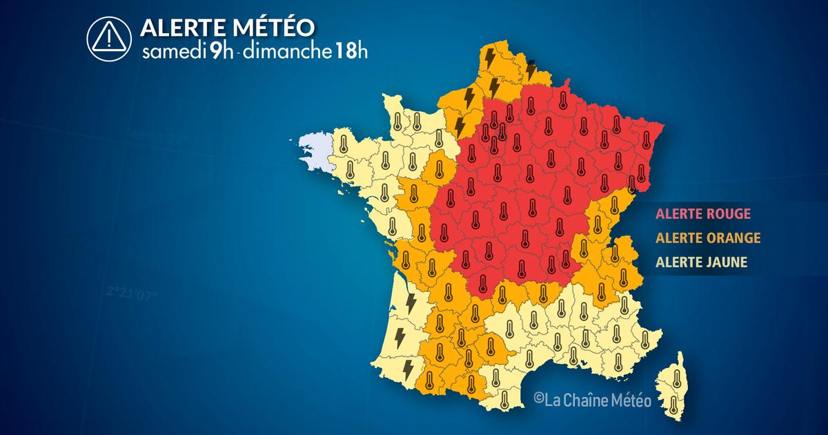 Alerte Météo : Alerte canicule et orages parfois forts