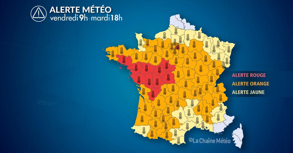 Alerte Météo : Alerte rouge canicule en centre-ouest et région parisienne