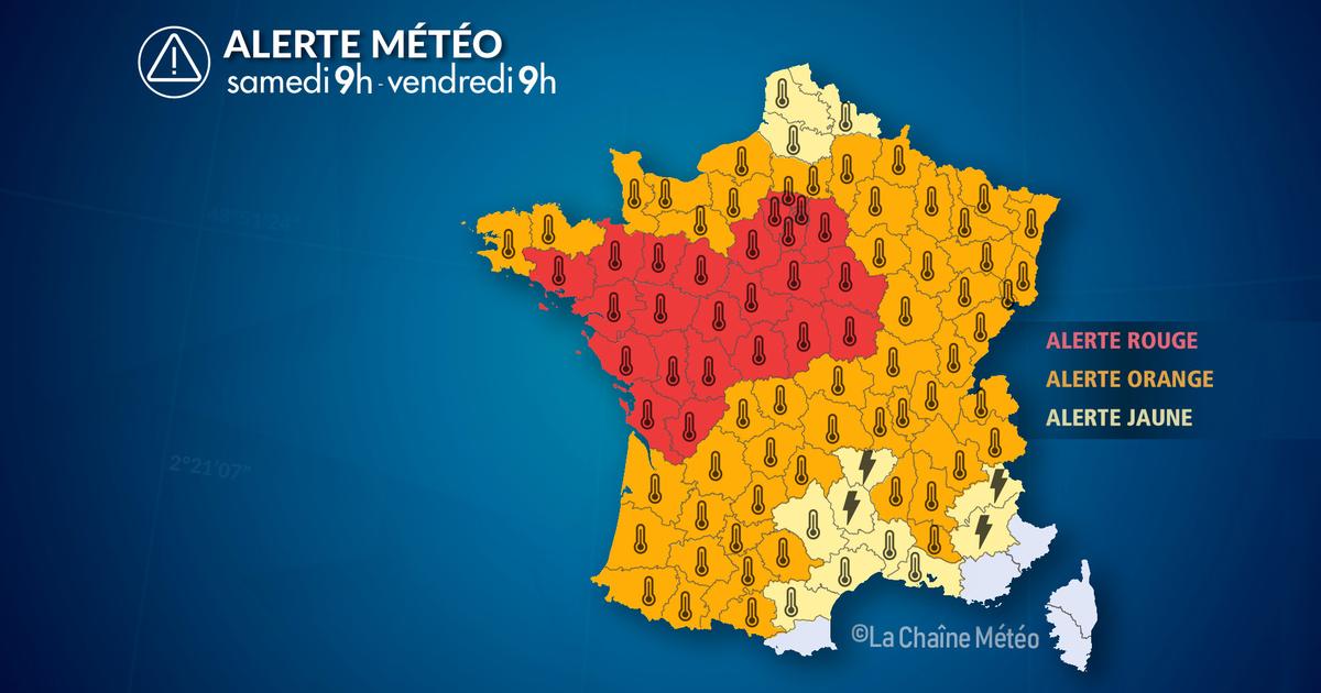 Alerte Météo : Alerte rouge canicule du centre-ouest au bassin parisien