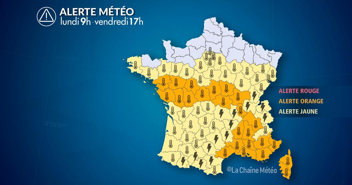 Alerte Météo : Canicule en progression et orages