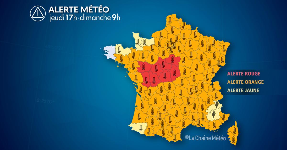 Alerte Météo : Canicule sur le pays, forts orages au sud-est