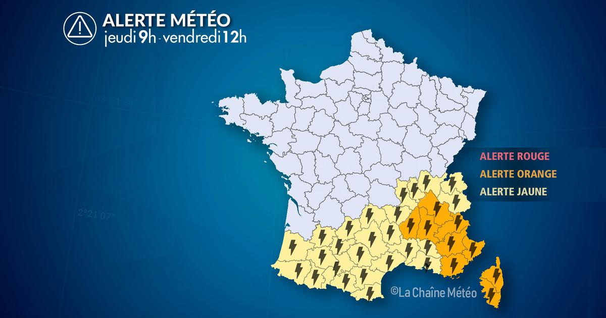 Alerte Météo : Violents orages au sud-est jusqu'à vendredi