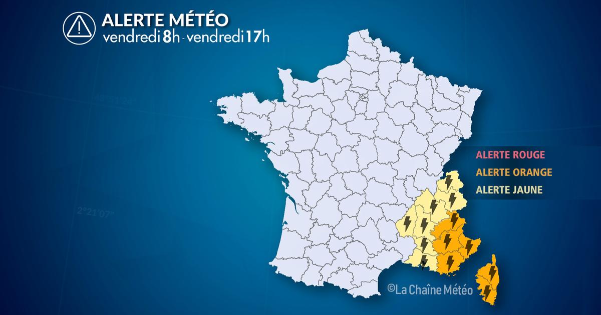 Alerte Météo : Violents orages au sud-est ce vendredi
