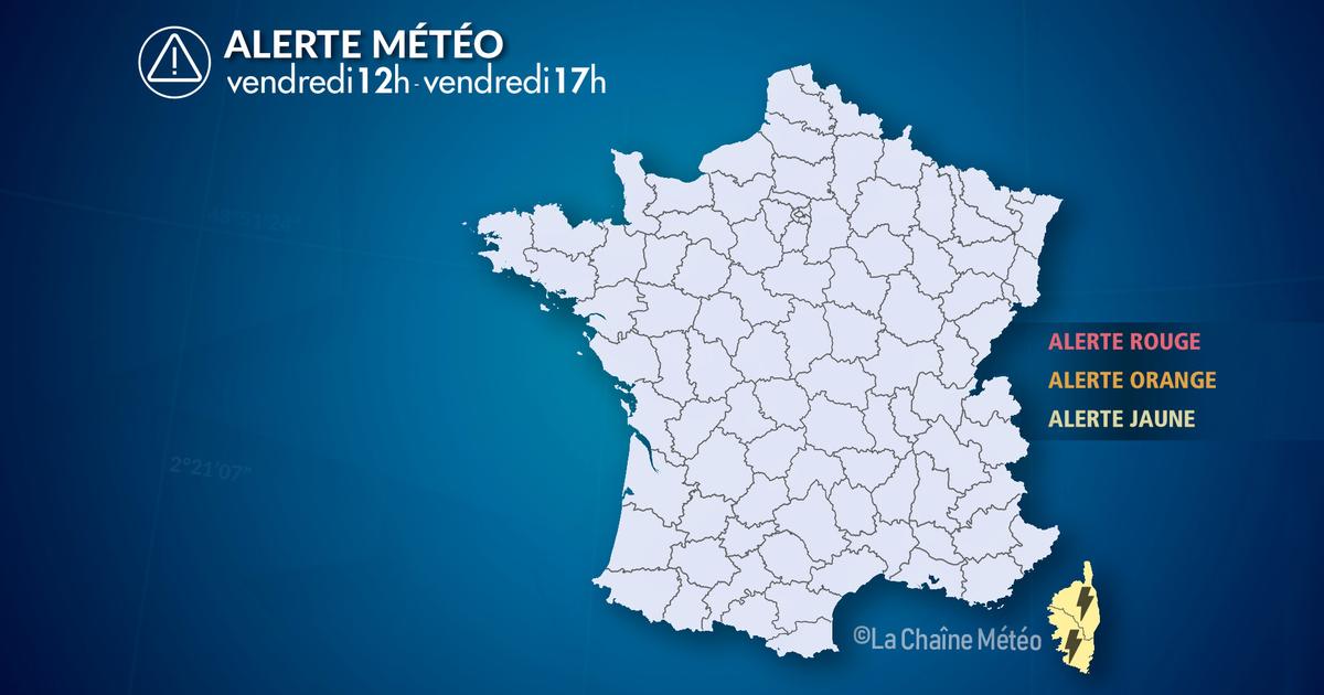 Alerte Météo : Forts orages en Corse ce vendredi