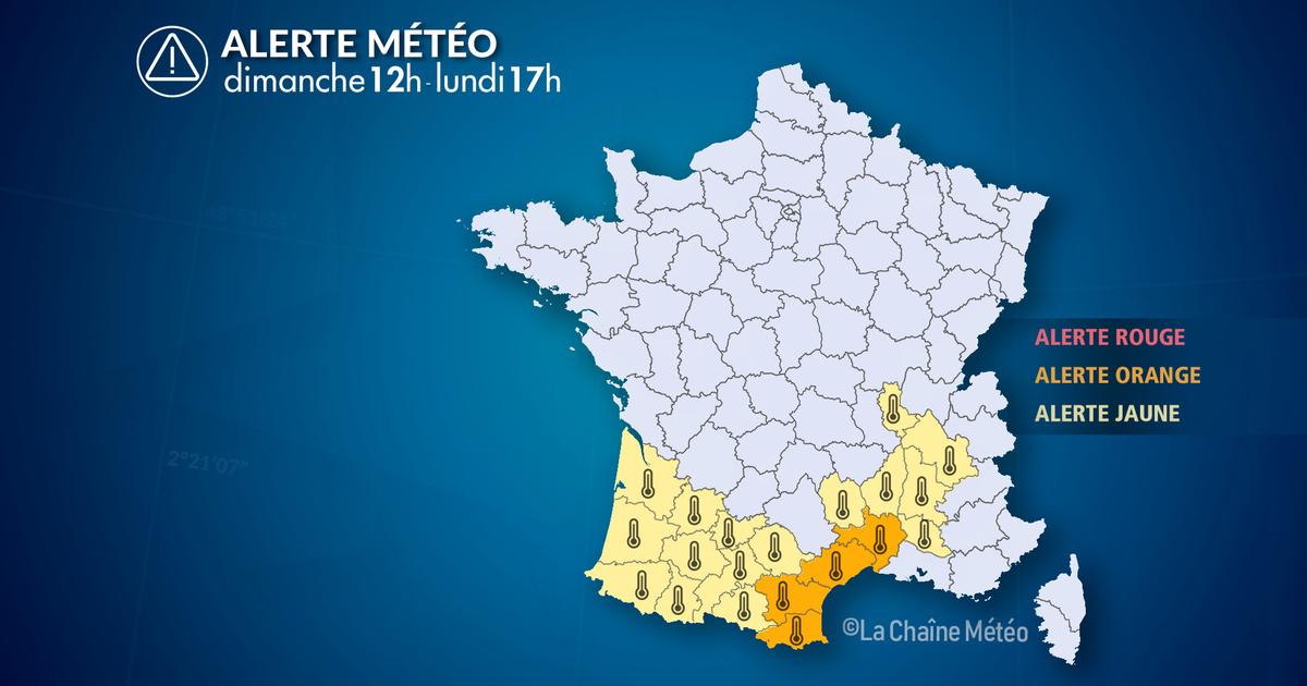Alerte Météo : Alerte très fortes chaleurs et canicule au sud, jusqu'à 40°C