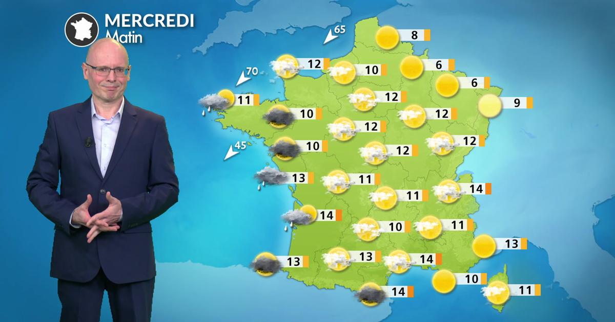 Météo aujourd'hui : une France coupée en deux entre soleil au nord et orages au sud
