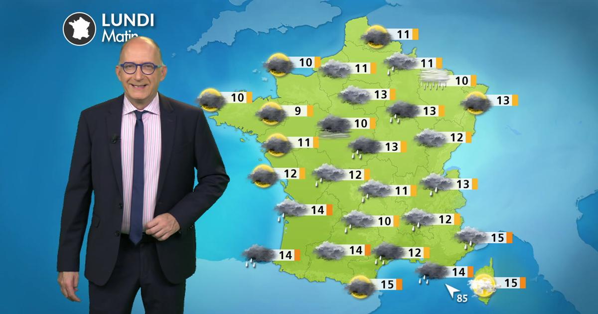 Météo demain : mauvais temps pour débuter la semaine ce lundi avec averses, orages et fortes pluies au sud