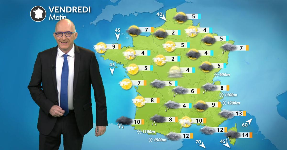 Météo demain : un vendredi sous la fraîcheur et les giboulées