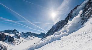 L'avalanche de neige récente
