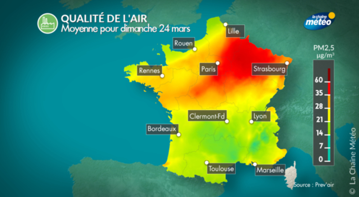 Episode de pollution dans le nord de la France Episode de pollution dans le nord de la France