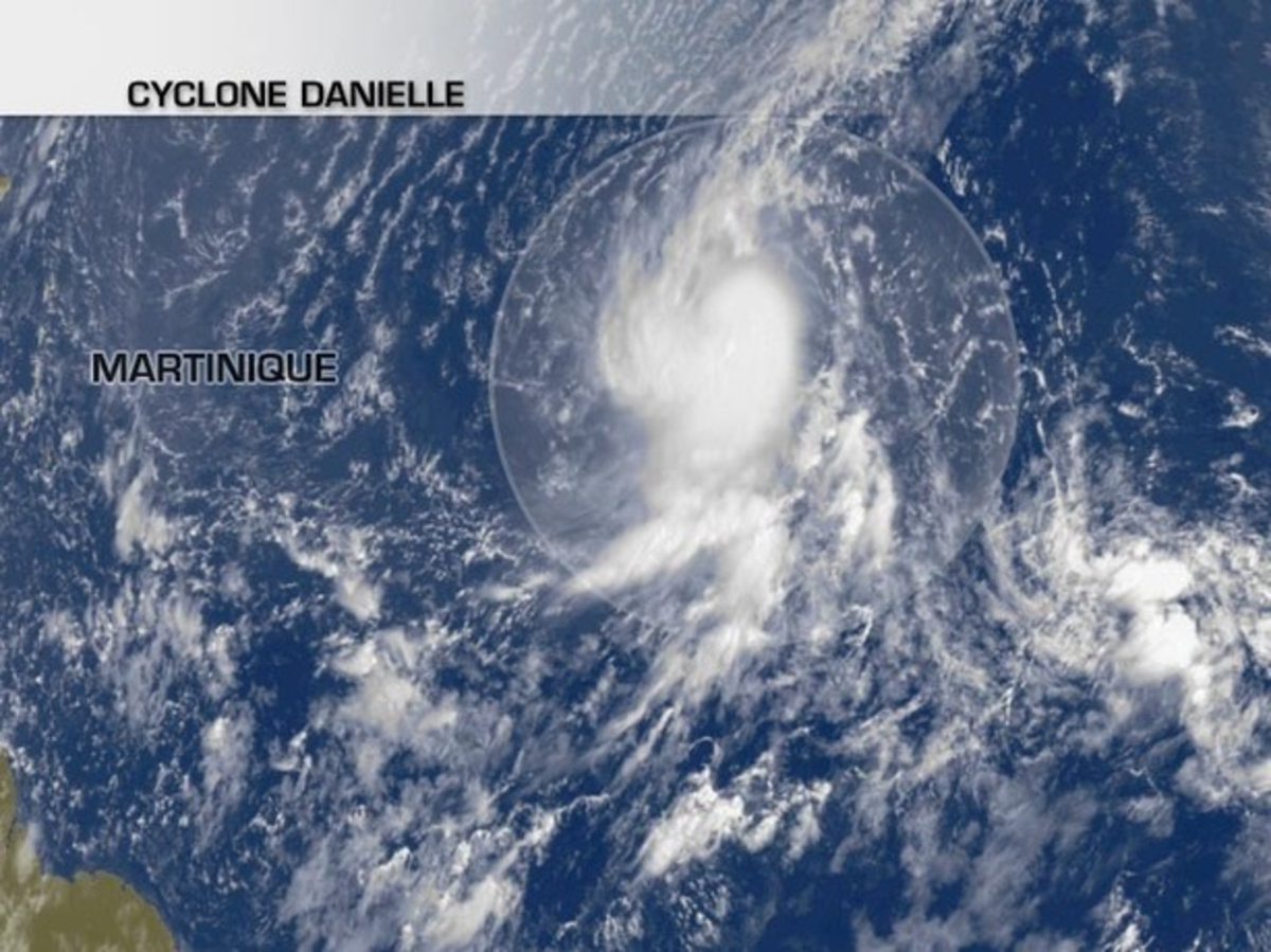 Danielle devient cyclone dans l'Atlantique Actualités La Chaîne Météo