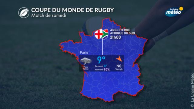 Coupe du Monde de Rugby : humidité pour la demi-finale de ce samedi
