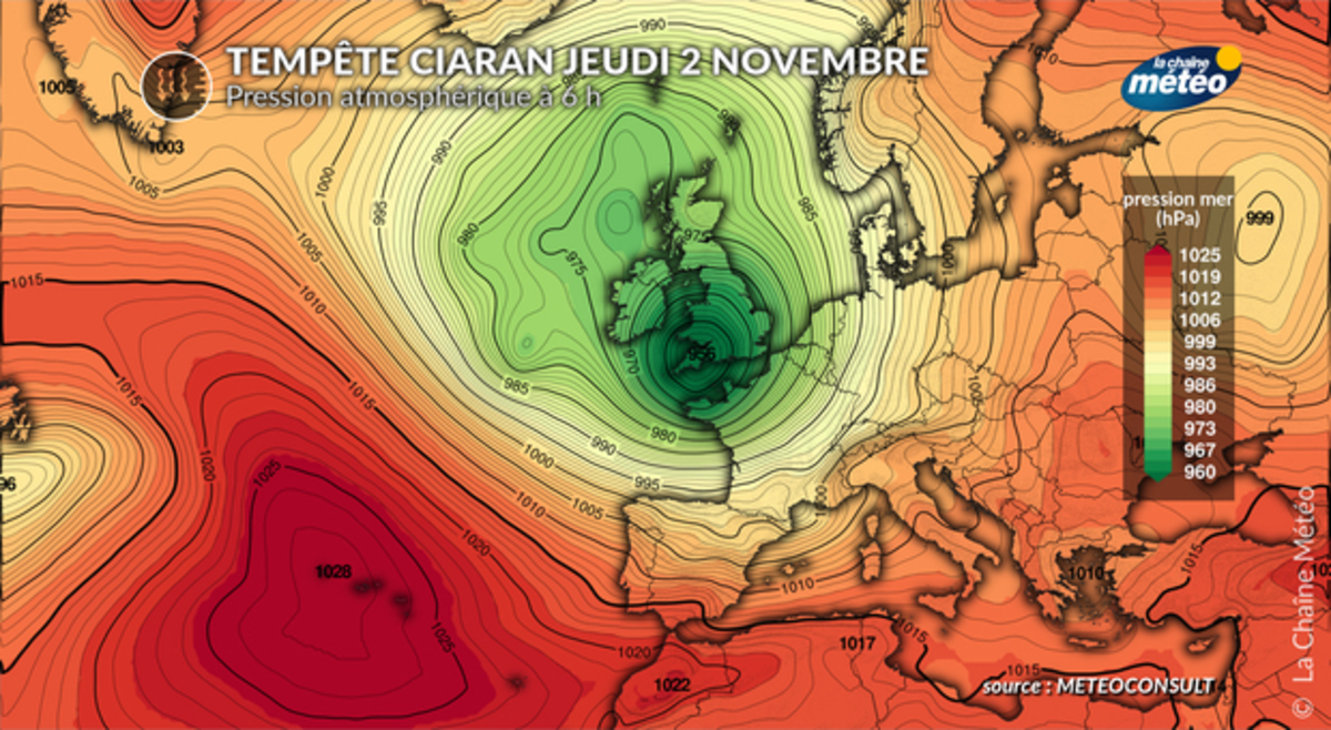 Tempête Ciaran En France : Jusqu'à 140 Km/h Sur Les Côtes Et 120 Dans ...