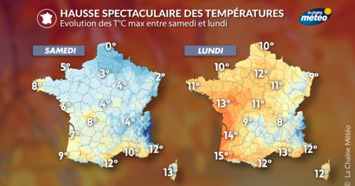 Redoux spectaculaire : jusqu'à 20°C de plus en 24 heures - Actualités ...