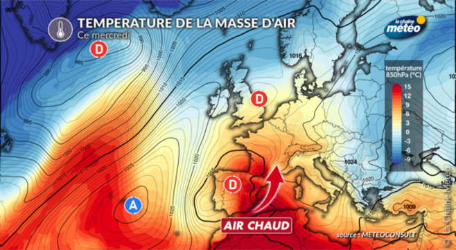 Du printemps à l'hiver : une chute des températures de 10°C en fin de ...