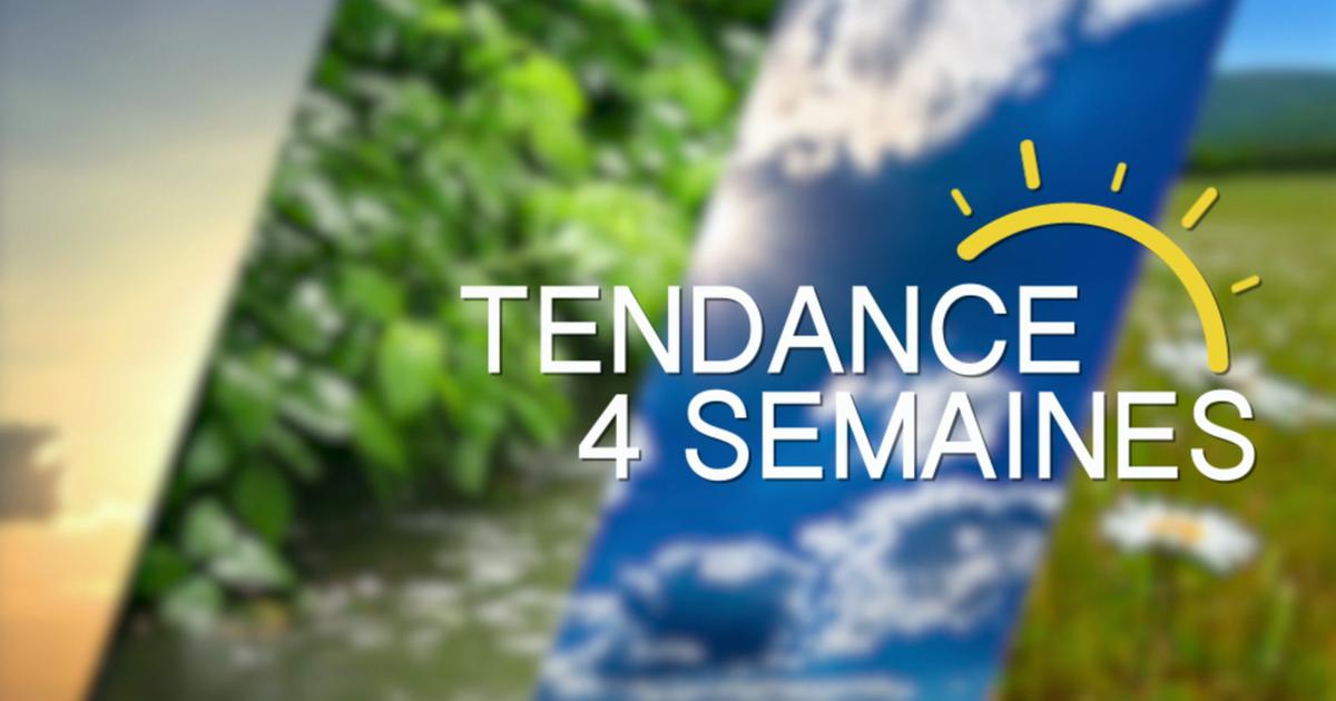 Tendance météo à 4 semaines jusqu