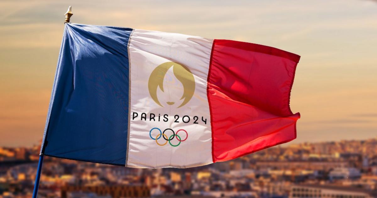 Symbole Officiel Des Jeux Olympiques De Paris 2024 Logo Abstrait Illustration de Vecteur