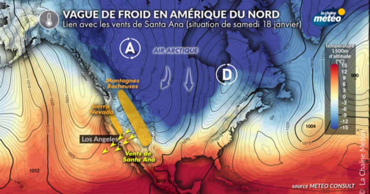 Incendies : la vague de froid américaine renforce les vents de Santa ...