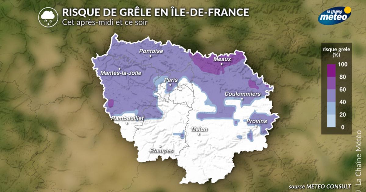 DIRECT ORAGES : un violent orage de grêle s'abat sur Paris cet après-midi - Actualités La Chaîne Météo