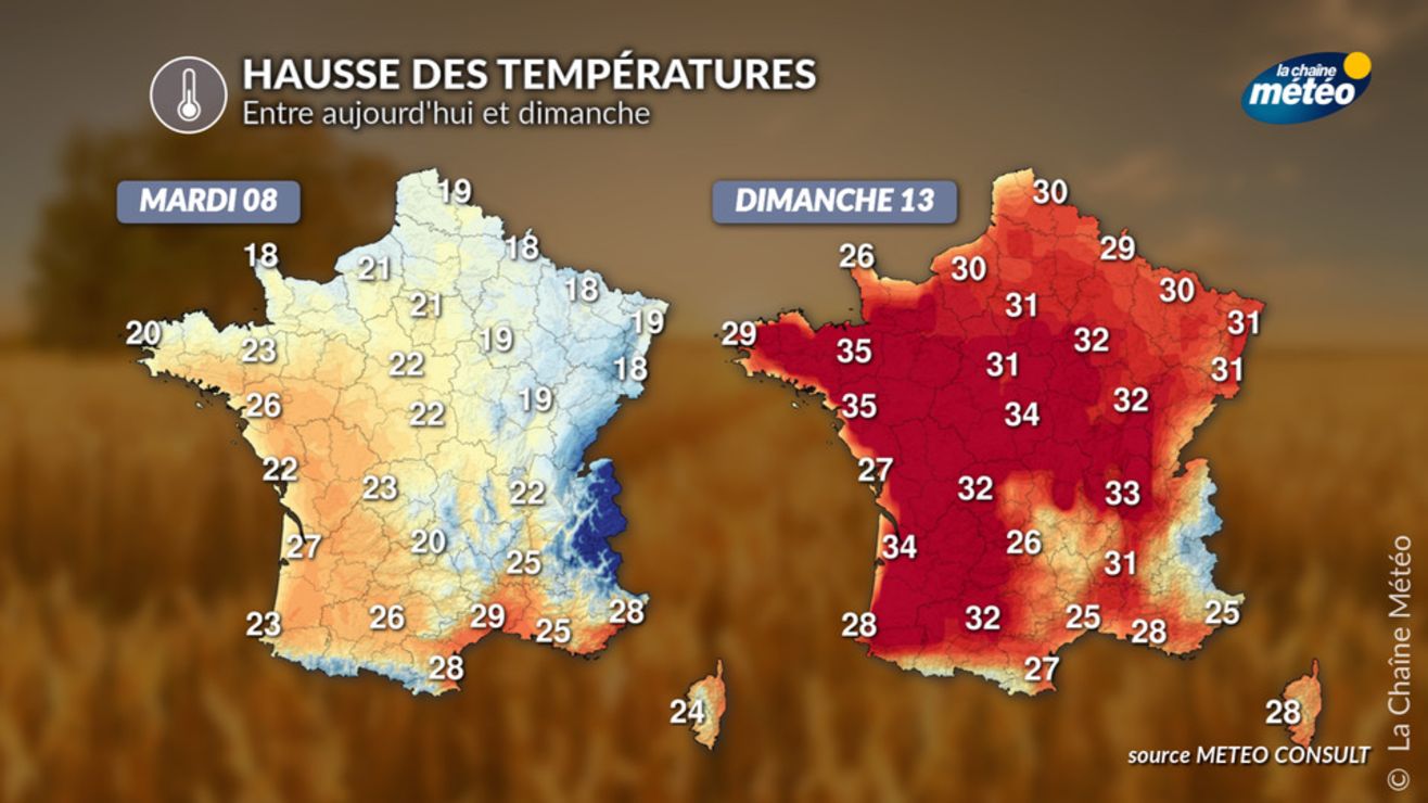Pas de canicule mais une vague de chaleur pour le week-end du 14 ...
