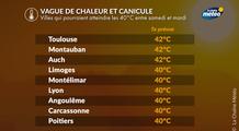 Canicule : ces villes où il pourra faire jusqu'à 40°C d'ici à mardi prochain