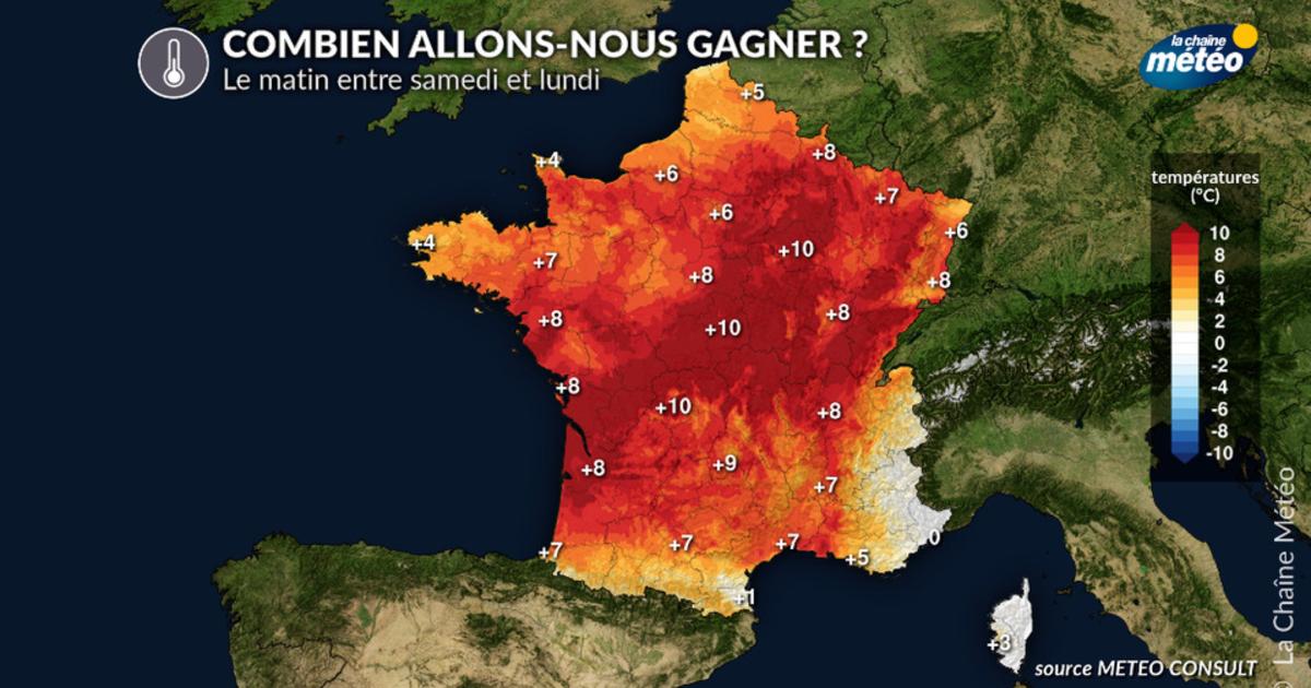 Nette hausse des températures minimales la semaine prochaine ...