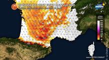 Épisode durable de vent de sud et vent d'autan jusqu'à vendredi