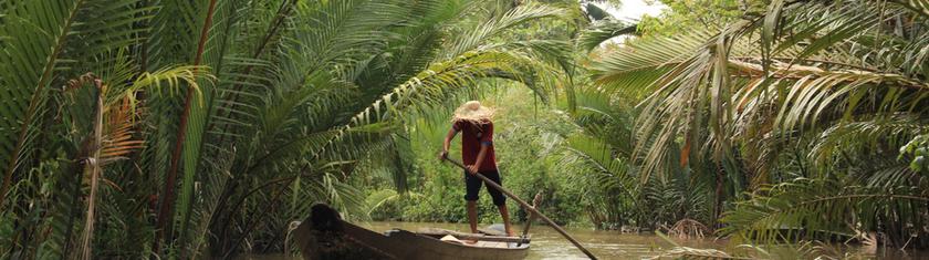 Explorer le delta du Mékong en sampan : immersion totale dans le royaume des eaux