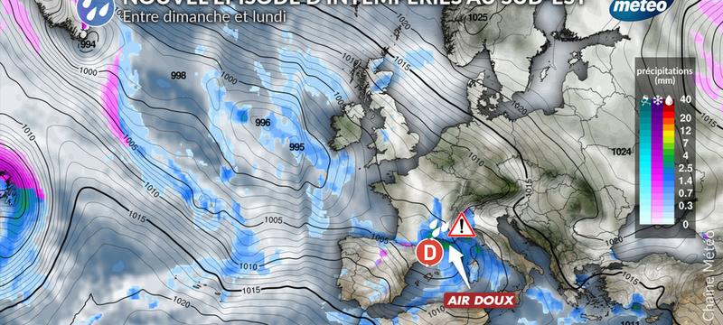  Nouvel épisode de forte pluie dans le sud-est ce week-end