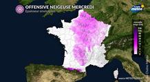 Neige : nouvelle offensive plus marquée mercredi
