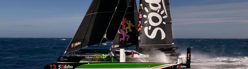 Après un mois sur sa tentative de Trophée Jules Verne, Sodebo Ultim 3 garde une longueur d’avance