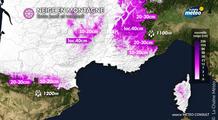 Fortes pluies, abondantes chutes de neige : vers une fin de semaine agitée dans le sud-est