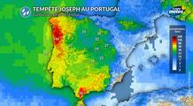 Tempête Joseph : fortes pluies et risque d’inondations au Portugal et en Galice