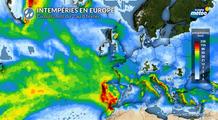 Rivière atmosphérique : risque d'inondation notable au Portugal et au Maroc